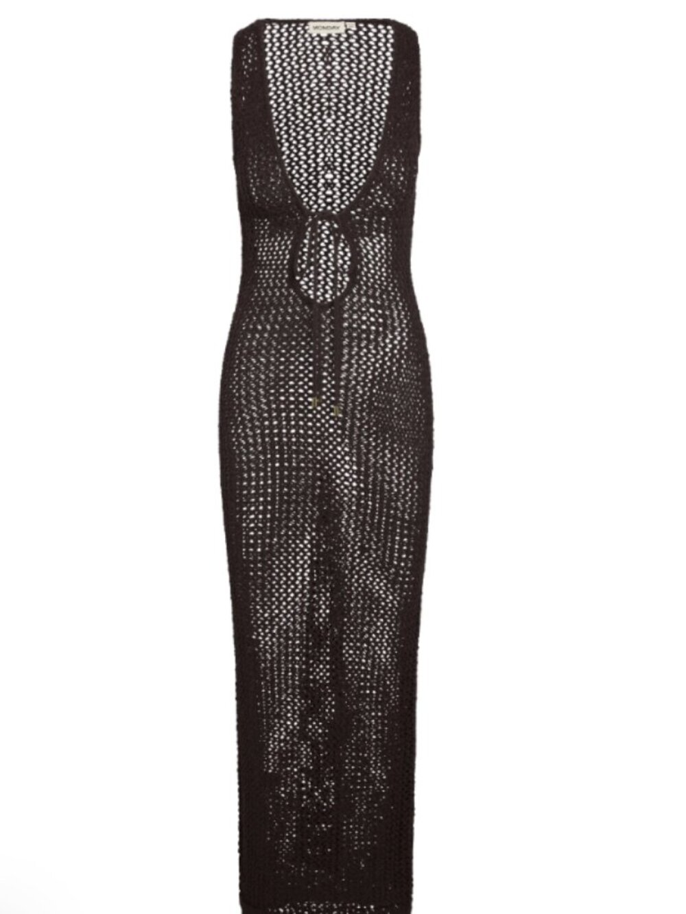 Monte Carlo Tie Dress - Espresso Petit Crochet - Picture 2 of 4
